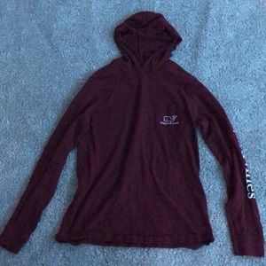 vineyard vines long sleeve hooded shirt